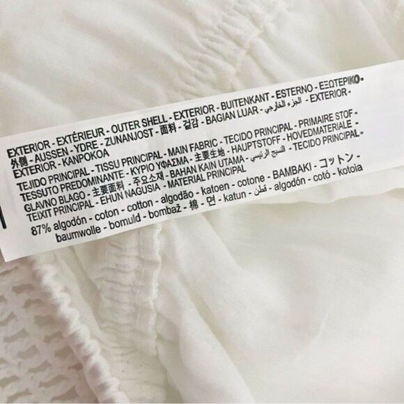 New! Zara Linen Crochet Bohemian Open Back Tiered Ruffle Sleeve White Maxi Dress - Picture 12 of 13